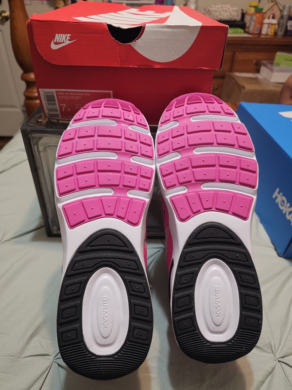 Nike Kids' Pink and White Running Shoes